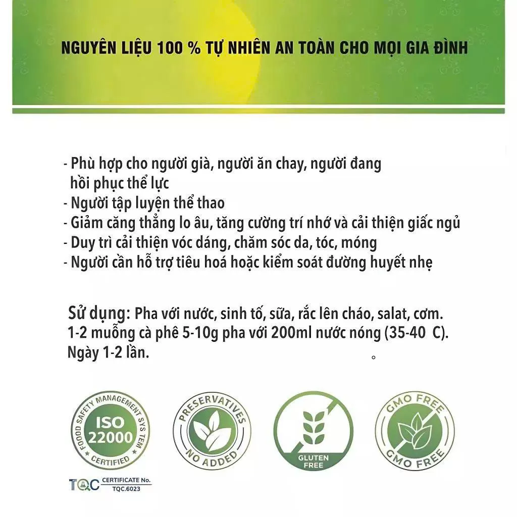 Bột cao nấm men 100g