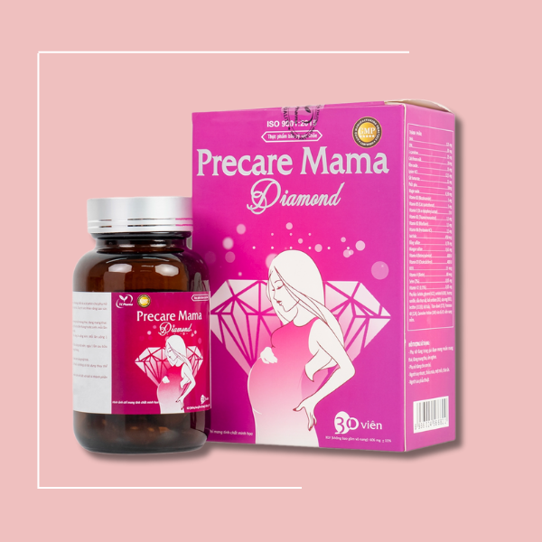 Viên uống Precare Mama Diamond cung cấp các vitamin, khoáng chất cho phụ nữ mang thai (30 viên)