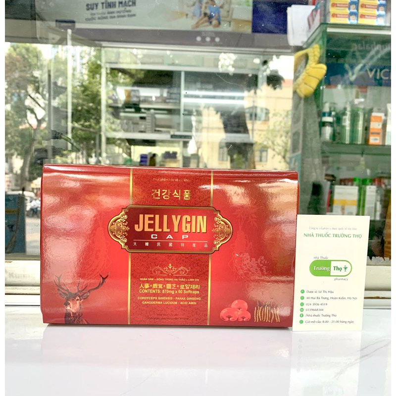 Jellygin Cap hỗ trợ tăng đề kháng hộp 60 viên