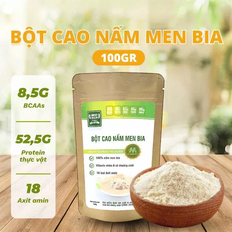 Bột cao nấm men 100g