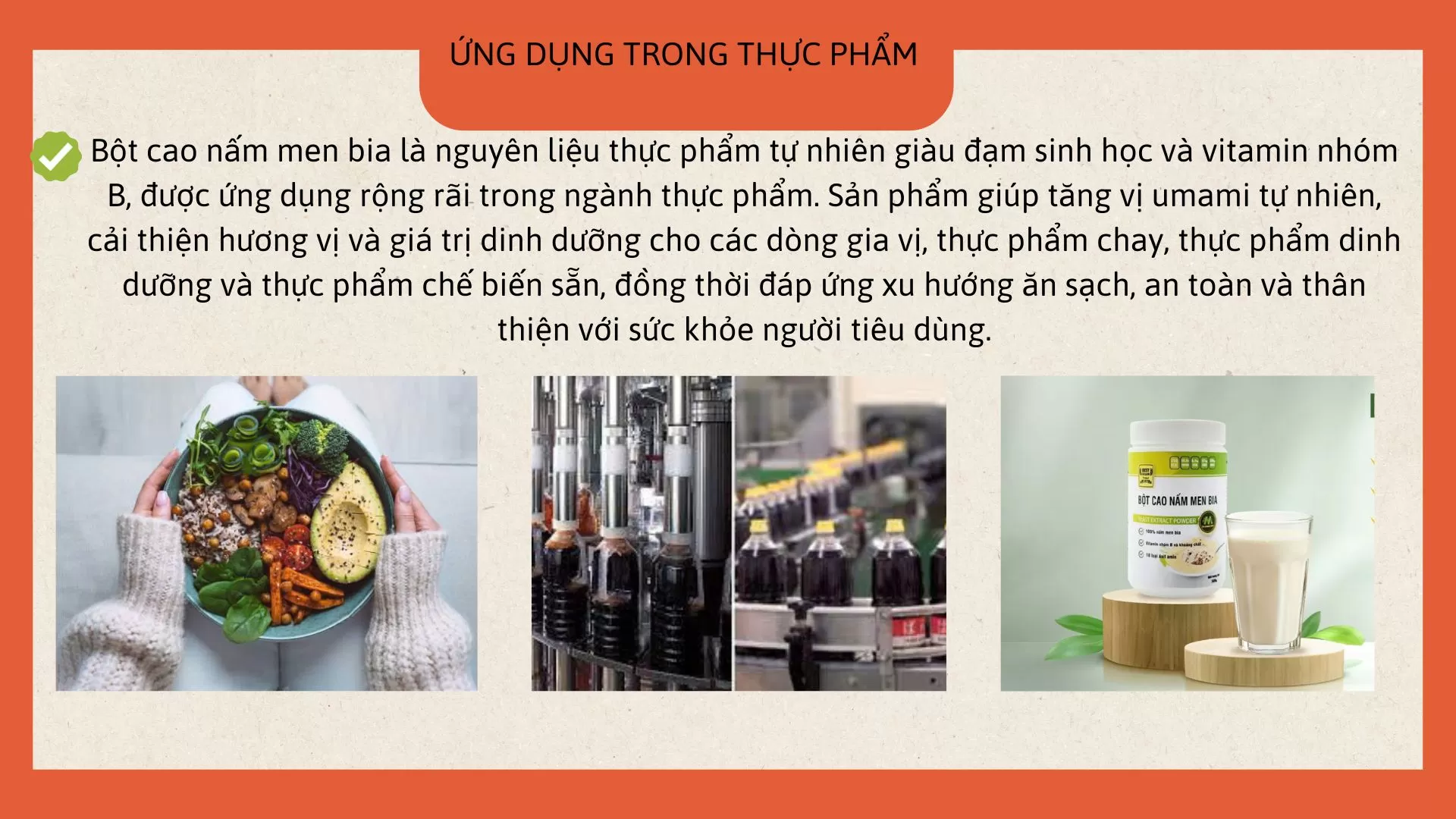 ỨNG DỤNG TRONG THỰC PHẨM
