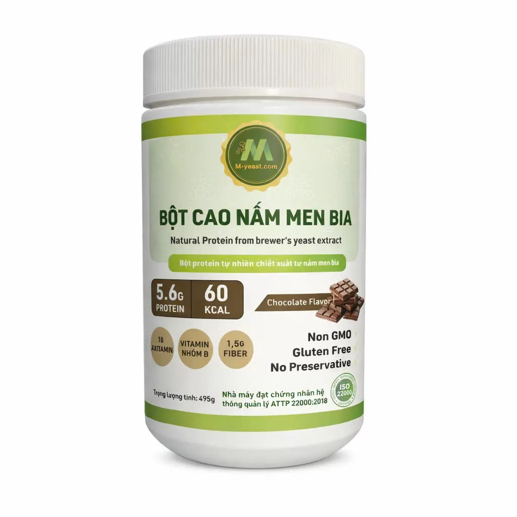Bột cao nấm men vị sô-cô-la 500g