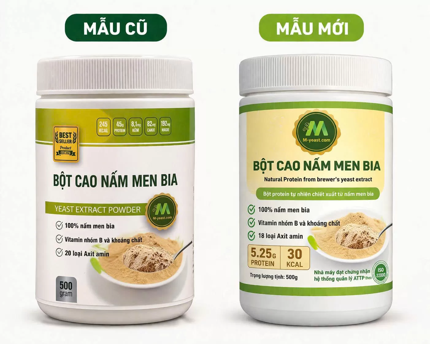Bôt cao nấm men 500g