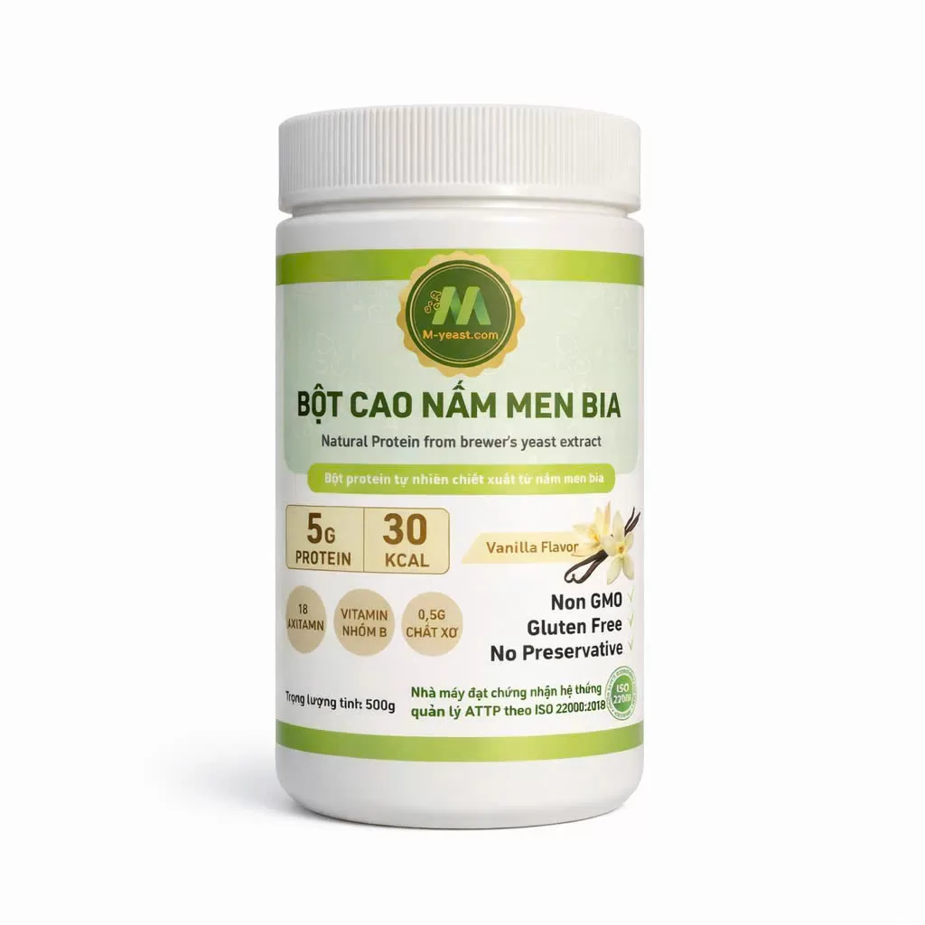 Bột cao nấm men vị vani 500g