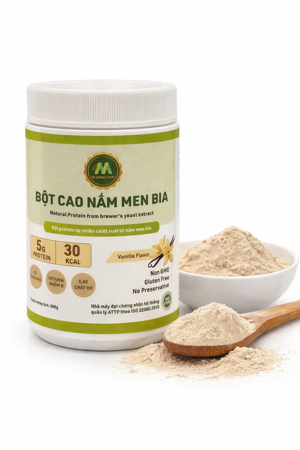 Bột cao nấm men vị vani 500g
