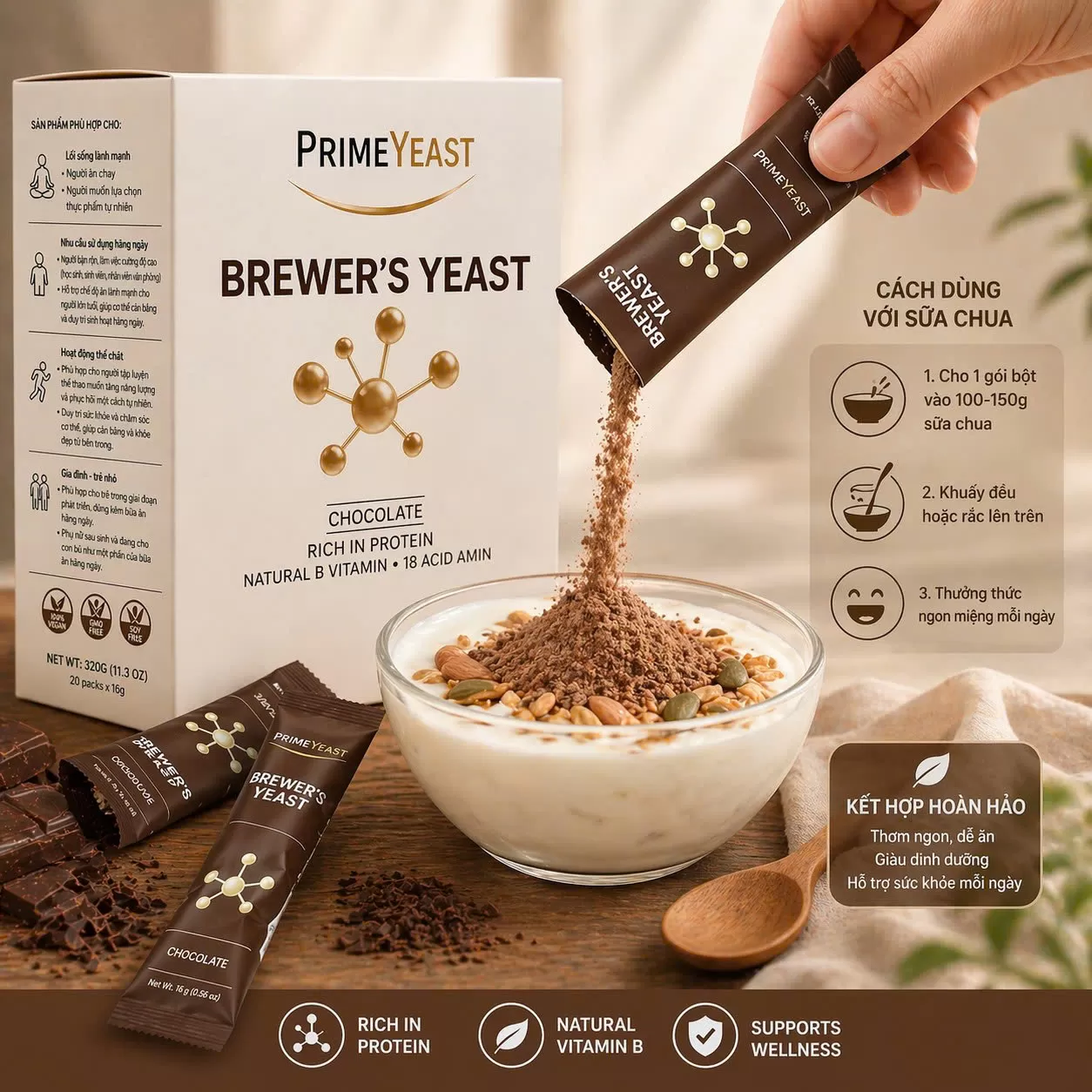 Bột cao nấm men bia - PrimeYeast