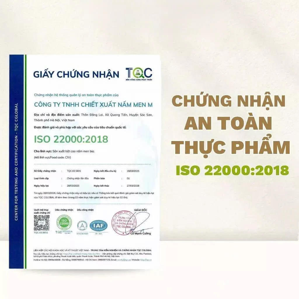 Bôt cao nấm men 500g
