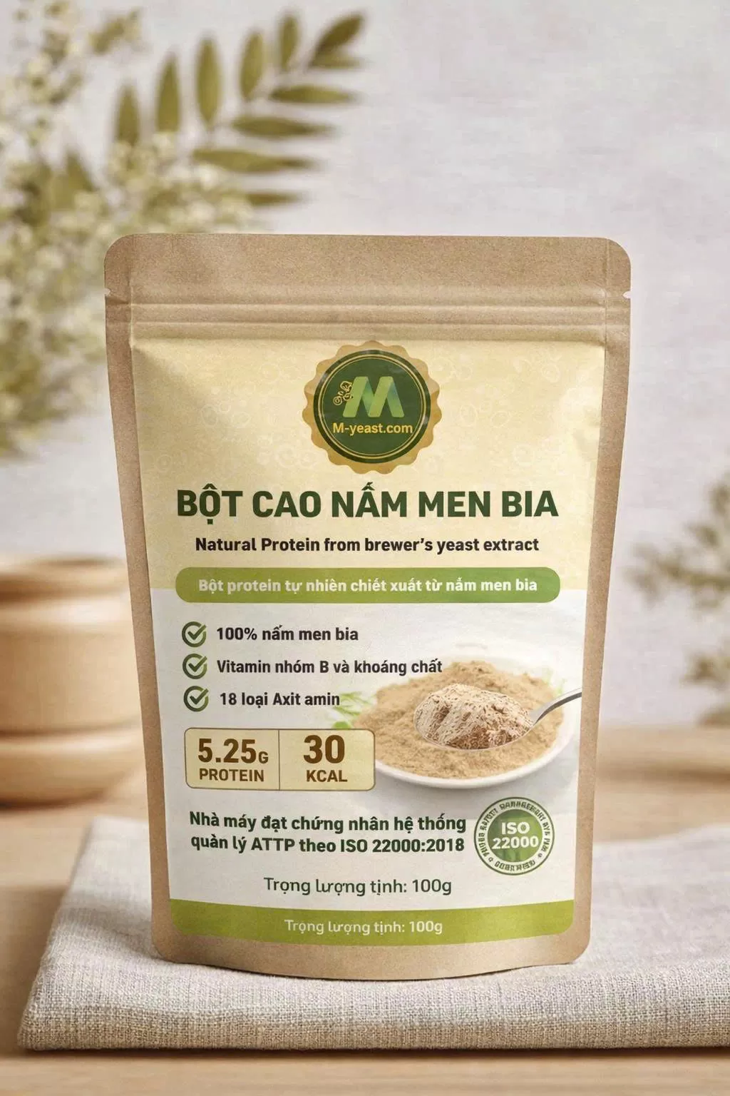 Bột cao nấm men 100g