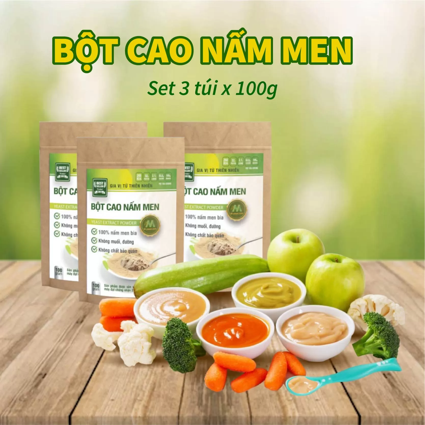 Bột cao nấm men 300g